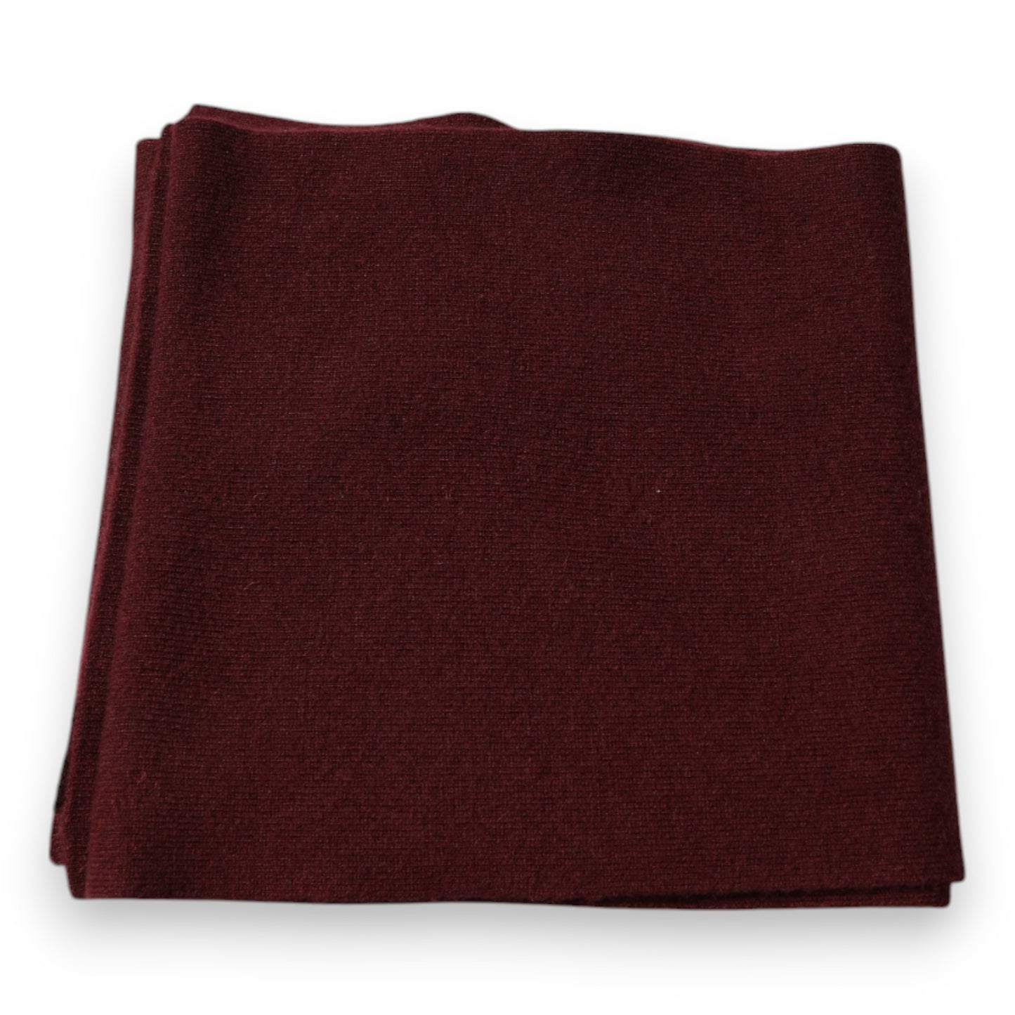 Dolce & Gabbana Maroon Cashmere Skinny Neck Wrap Scarf