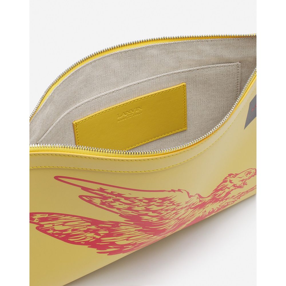 Lanvin Yellow Leather Wallet