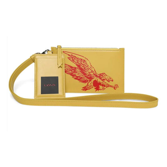 Lanvin Yellow Leather Wallet