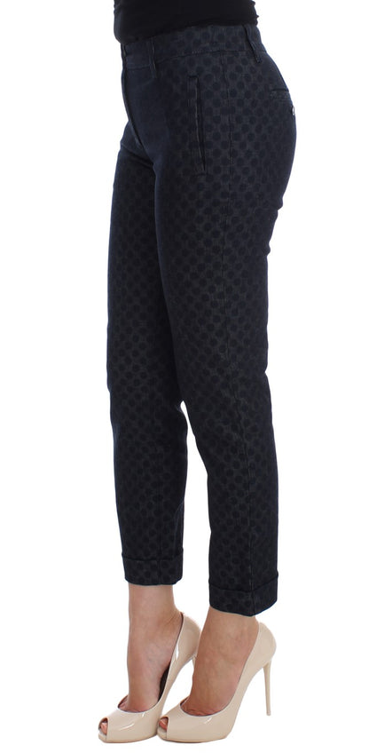 Dolce & Gabbana Chic Polka Dotted Capris Jeans