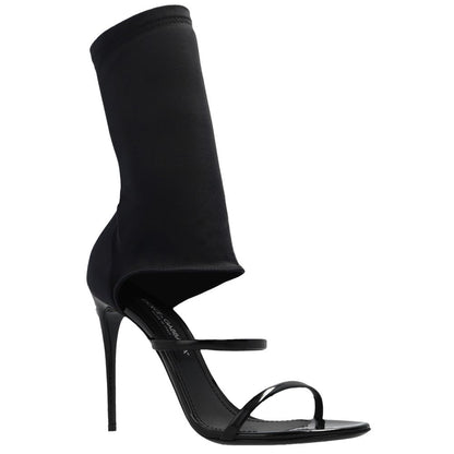 Dolce & Gabbana Black Nylon Sandal