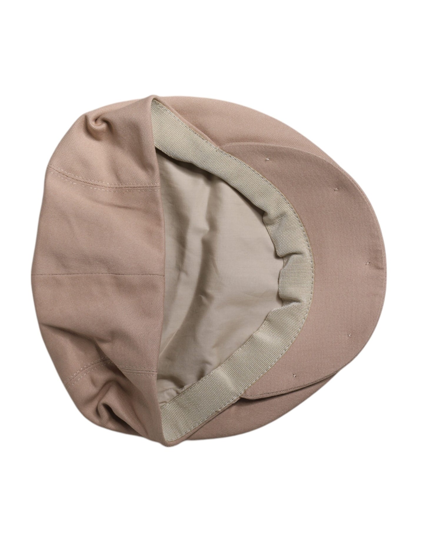 Dolce & Gabbana Beige Cotton Newsboy Capello Cabbie Hat