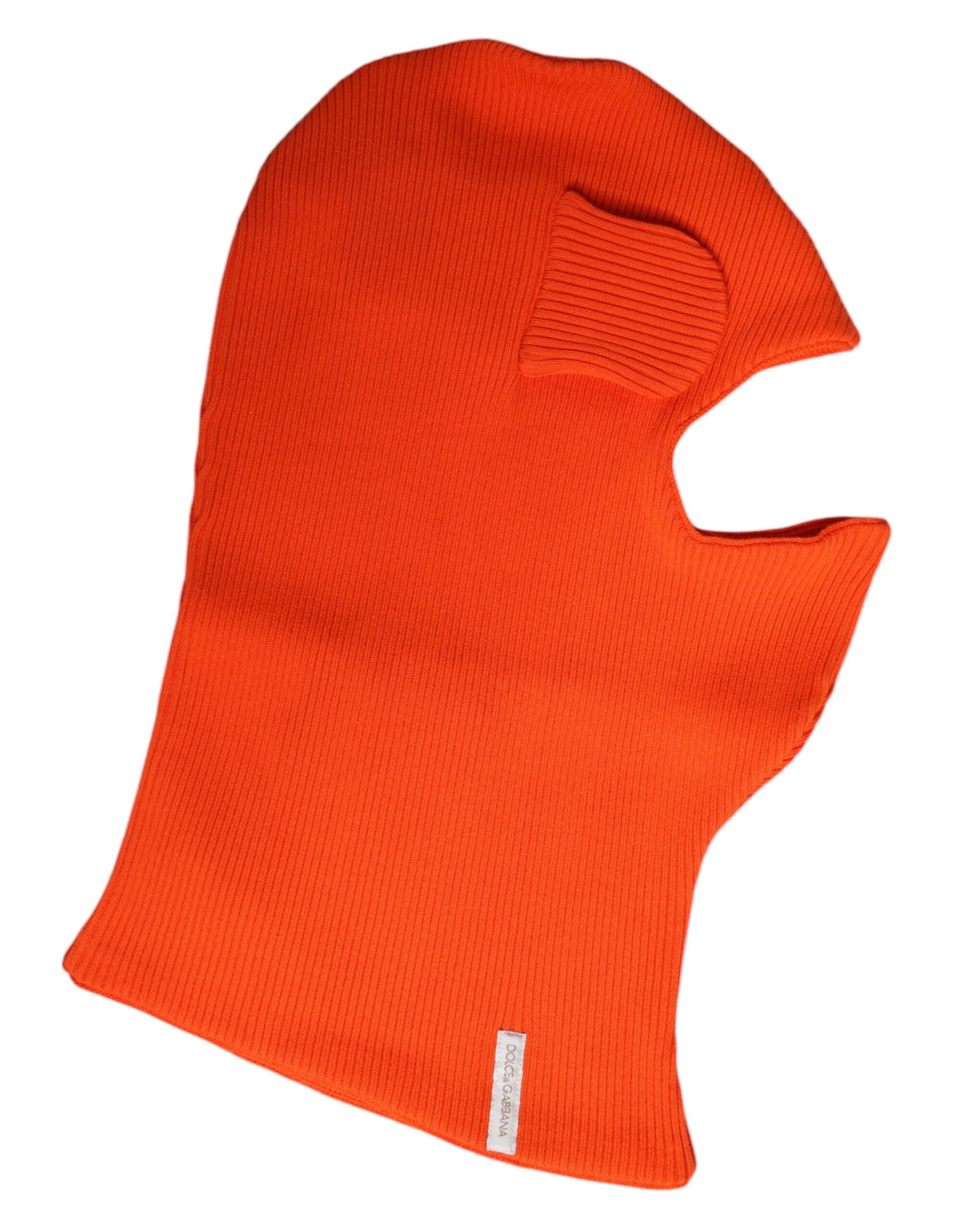 Dolce & Gabbana Orange Cotton Whole Head Wrap Balaclava Hat