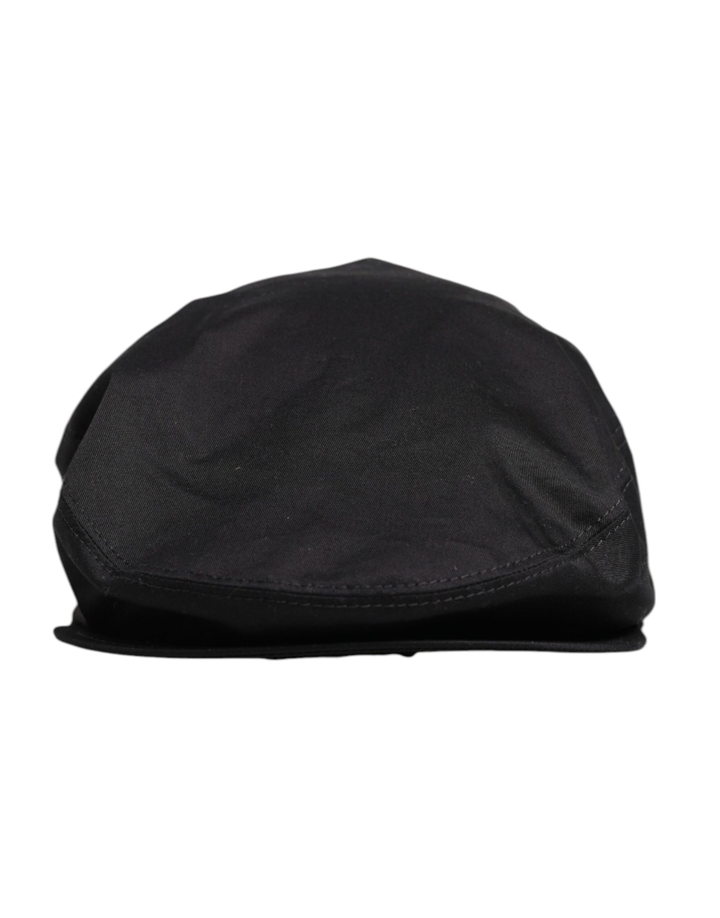 Dolce & Gabbana Black Cotton Newsboy Capello Cabbie Hat