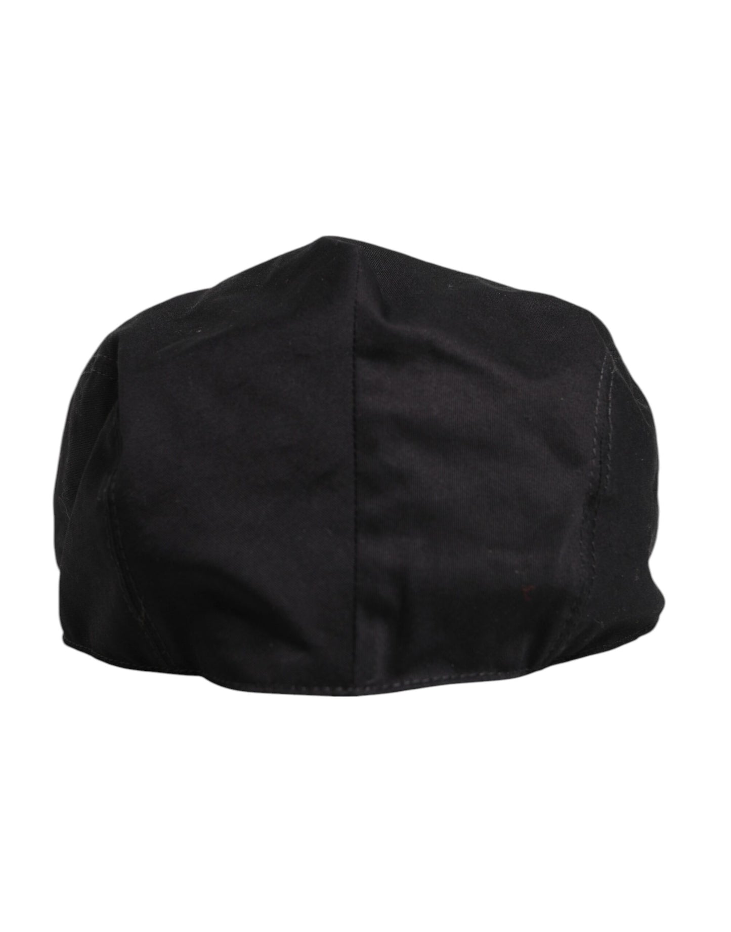 Dolce & Gabbana Black Cotton Newsboy Capello Cabbie Hat