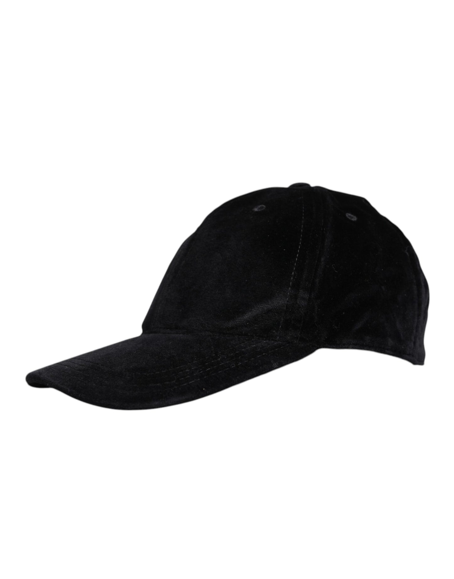 Dolce & Gabbana Black Cotton 6 Panels Baseball Cap