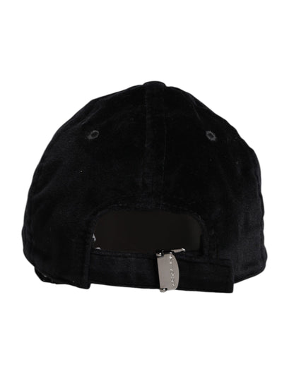 Dolce & Gabbana Black Cotton 6 Panels Baseball Cap