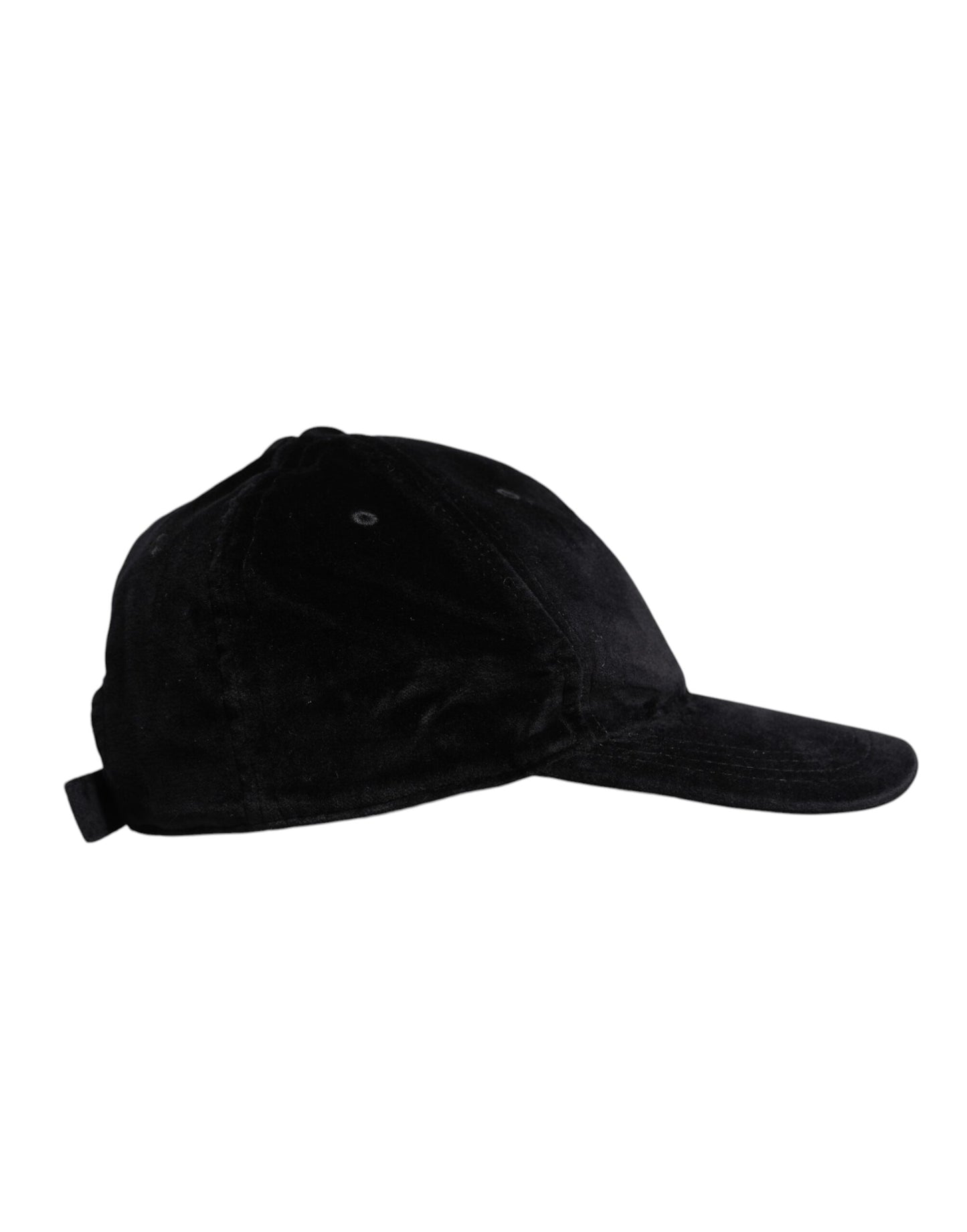 Dolce & Gabbana Black Cotton 6 Panels Baseball Cap