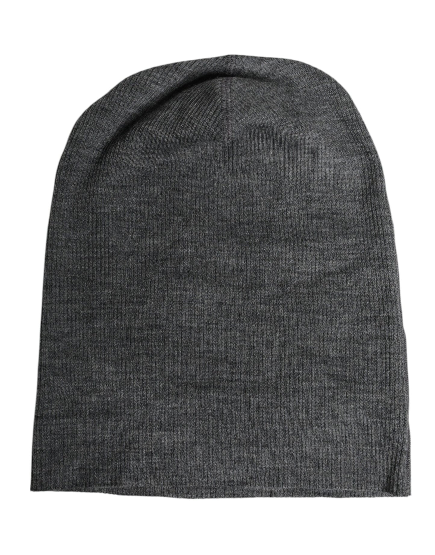 Dolce & Gabbana Gray Wool Blend Knitted Beanie Cap