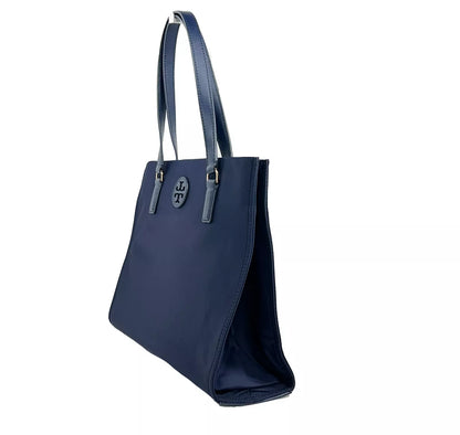 Tory Burch Navy Ella Small Nylon Tote Bag Purse 160633