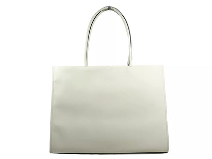 Tory Burch Eco Ella Large Tote Bag Purse Warm White 145611