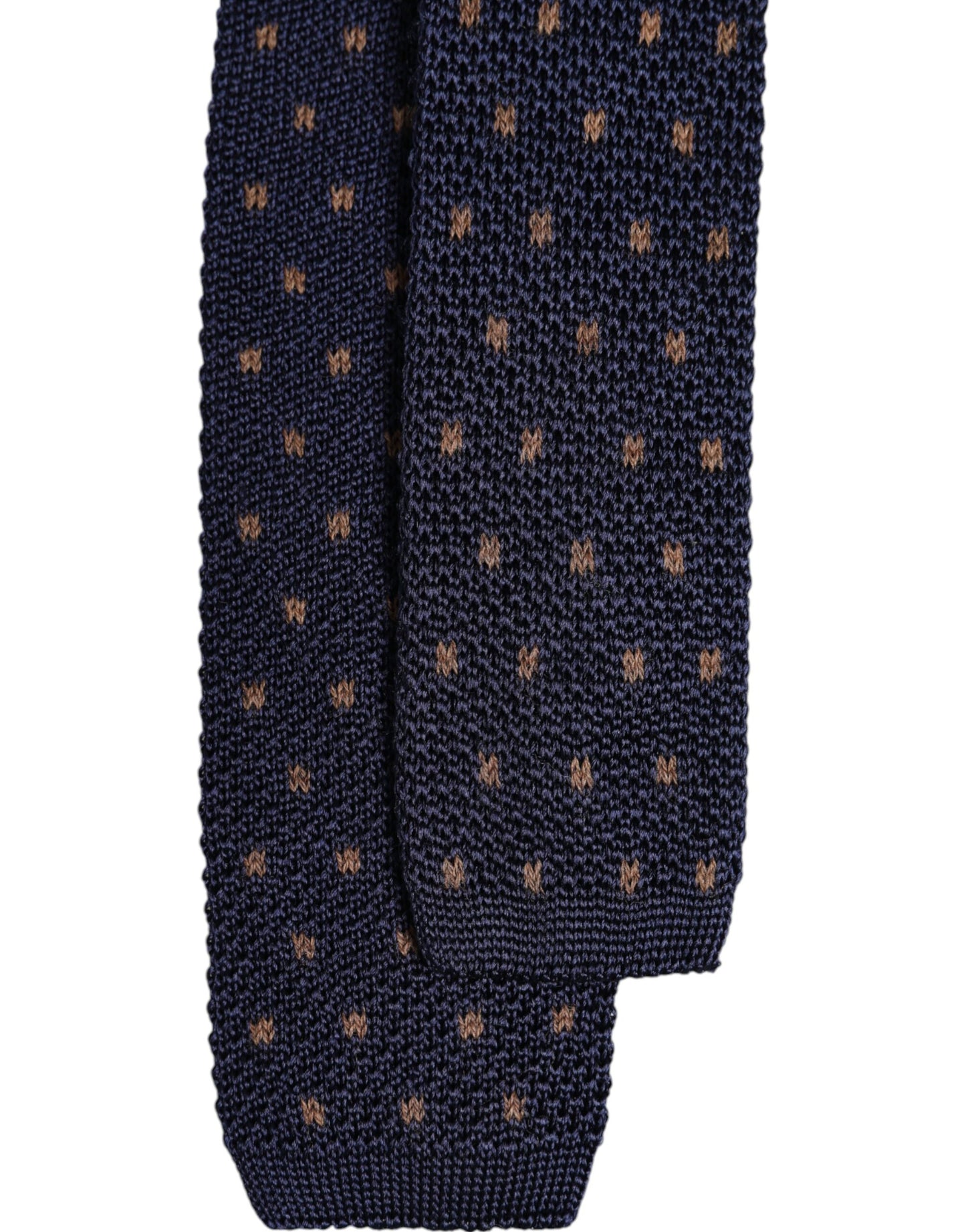 Dolce & Gabbana Blue Polka Dot Silk Adjustable Necktie Tie