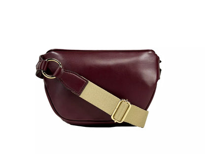 Michael Kors Leather Maise 2 in 1 Fanny Waist Pack Bag Maroon