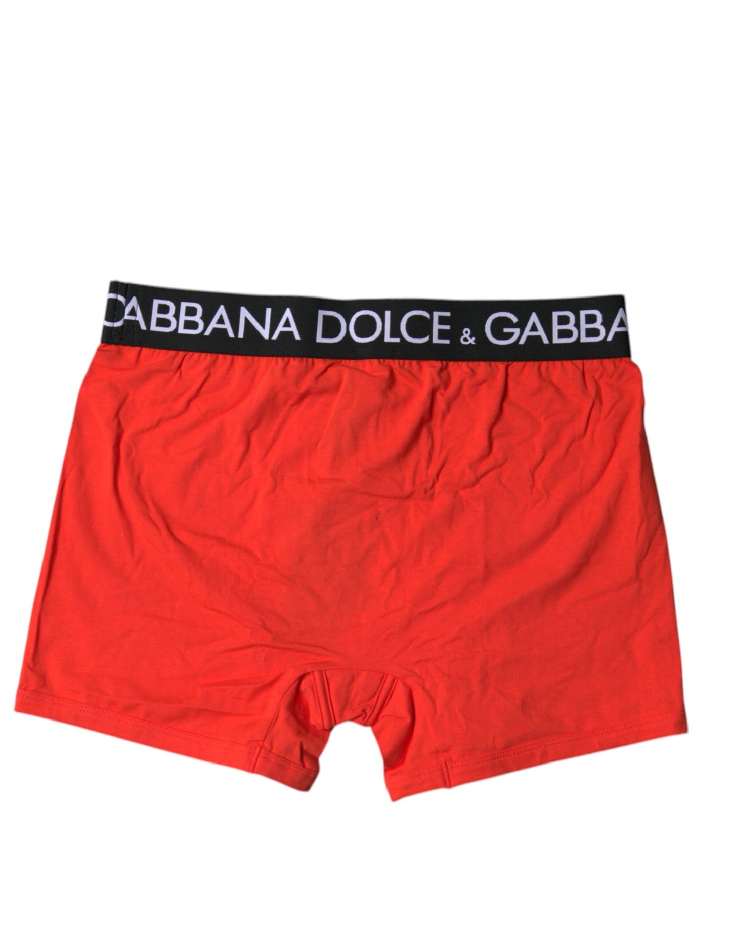 Dolce & Gabbana Red Cotton Stretch Men Regular Boxer Underwear