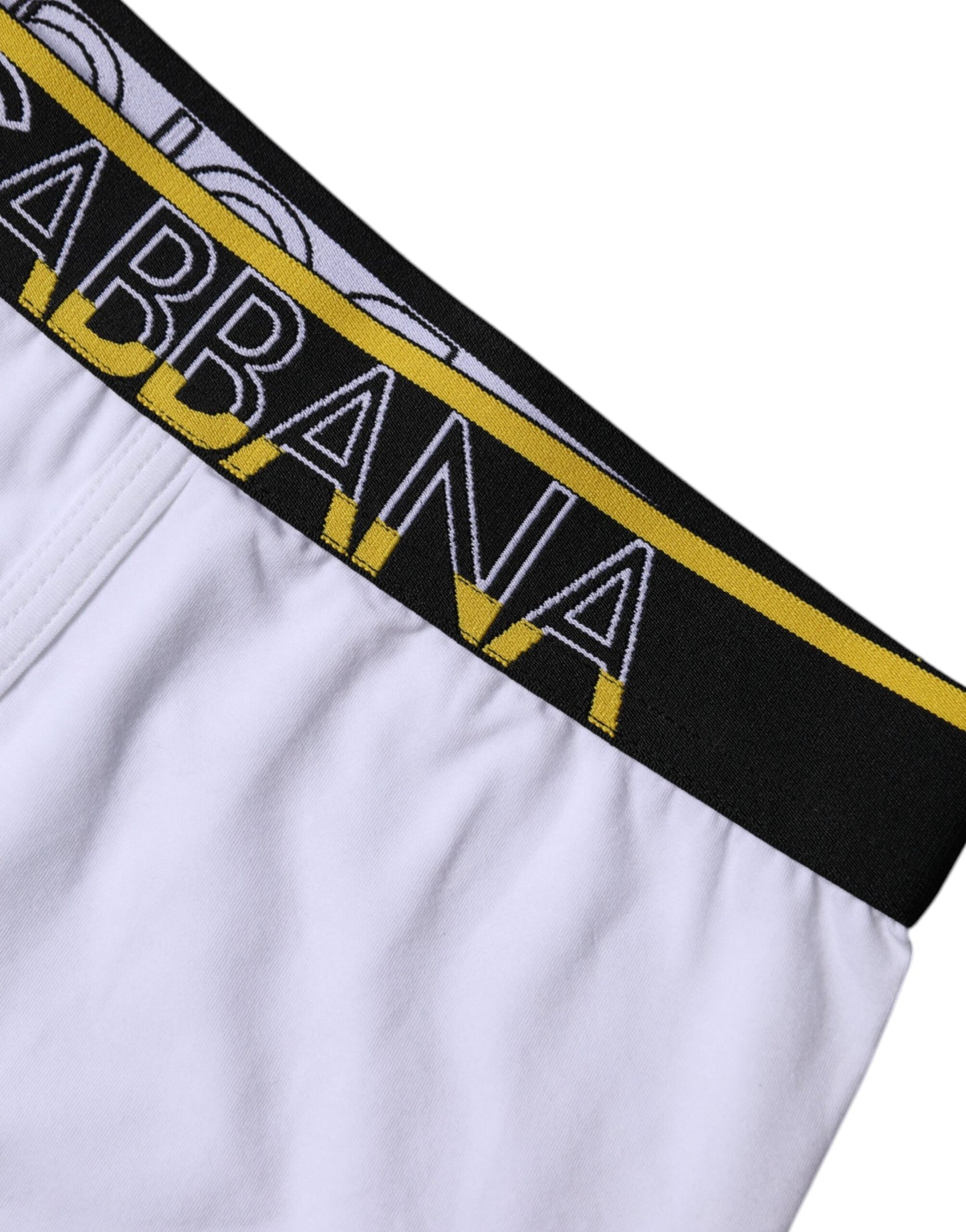 Dolce & Gabbana White Cotton Stretch Regular Boxer Underwear