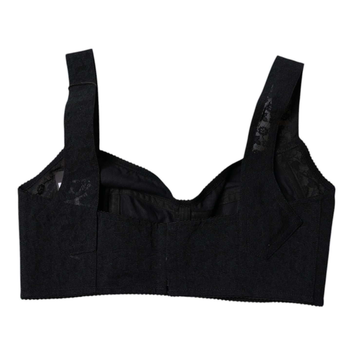 Dolce & Gabbana Black Nylon Balconcino Brassiere Underwear