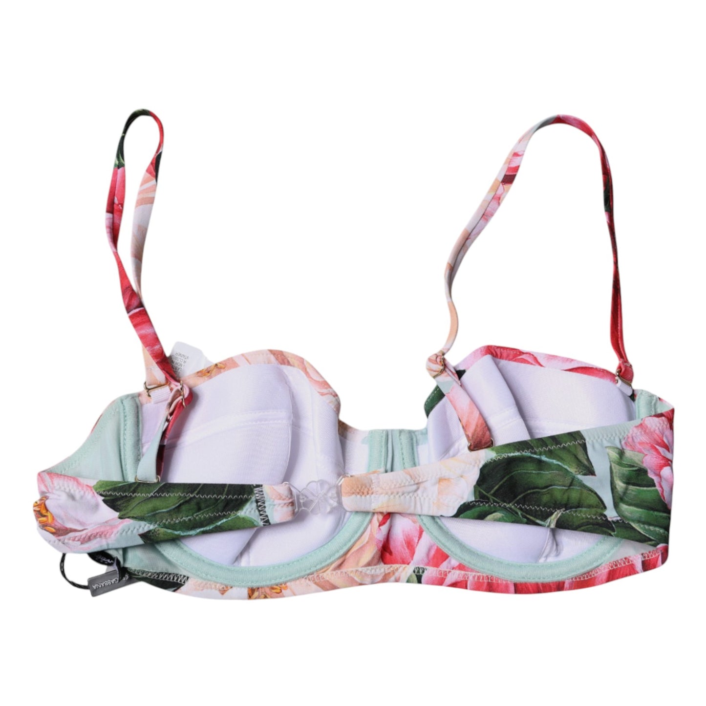 Dolce & Gabbana Multicolor Floral Padded Balconette Bra Underwear