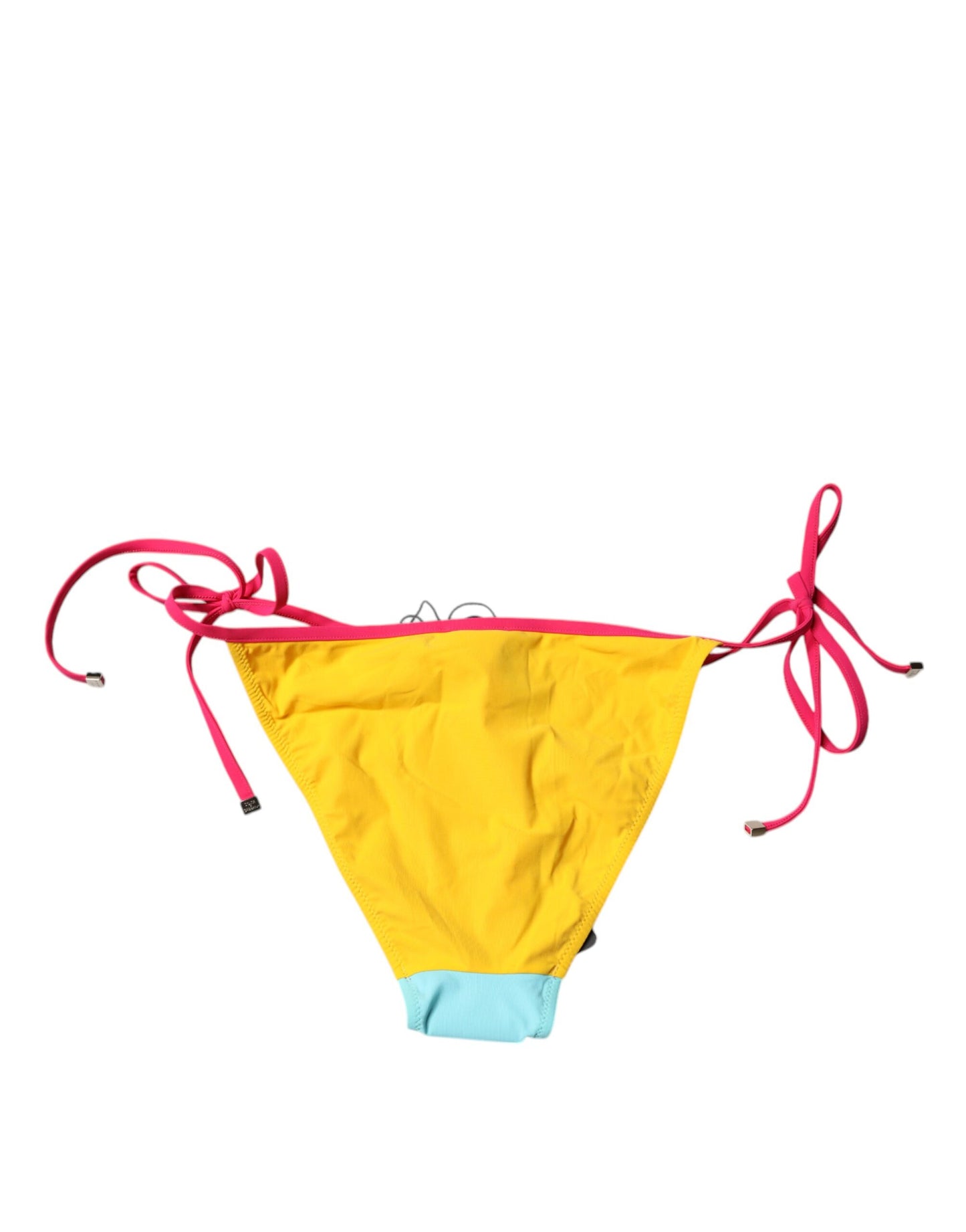 Dolce & Gabbana Multicolor Logo Swimsuit Bikini Bottom Swimwear