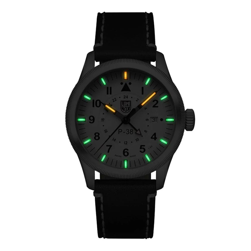 Luminox Black Leather Watch