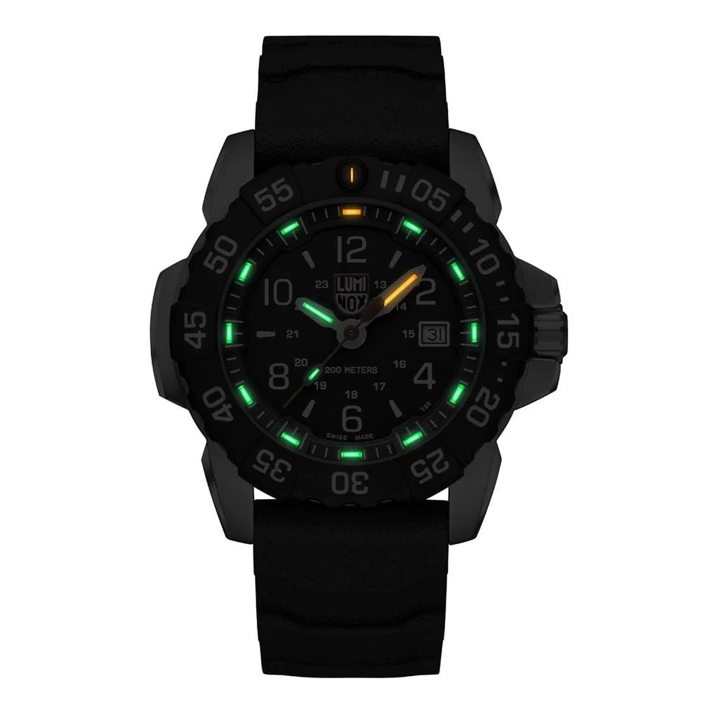 Luminox Black Rubber Watch