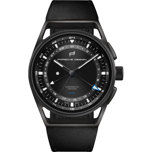 Porsche Design Black Leather Watch