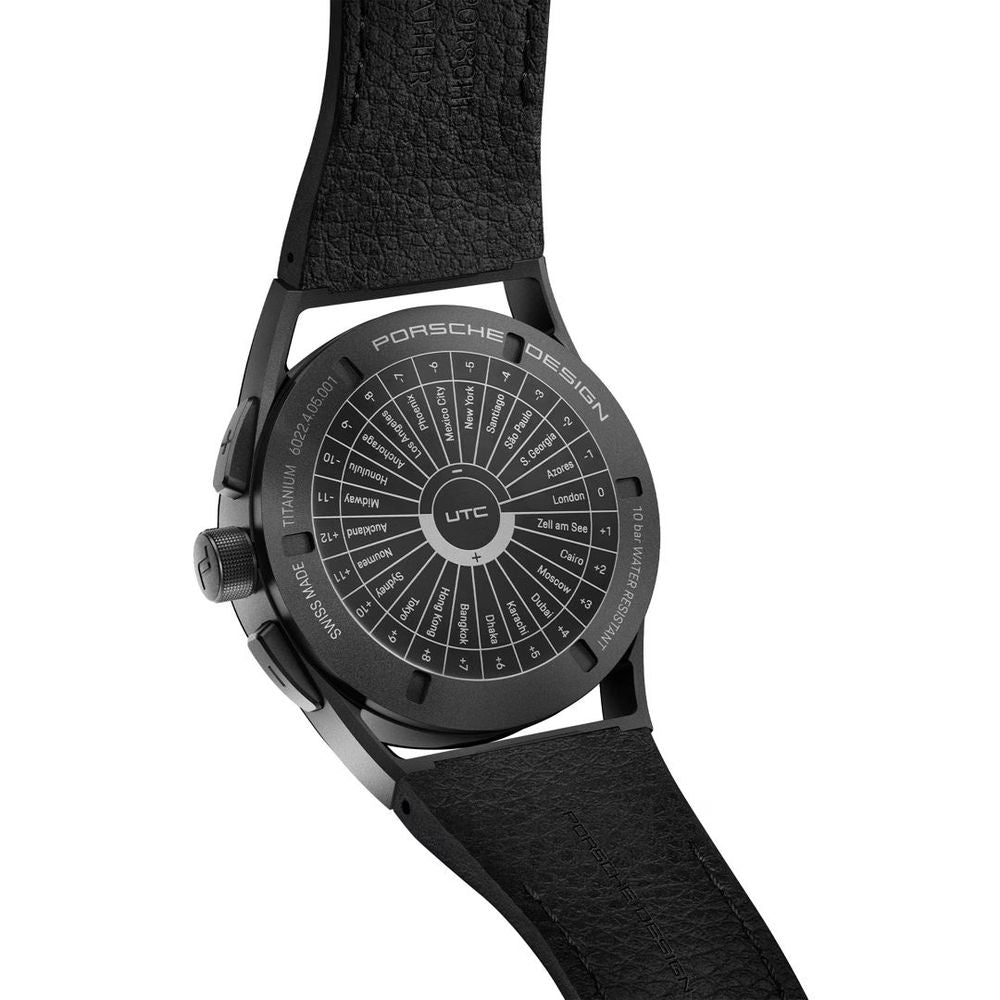 Porsche Design Black Leather Watch