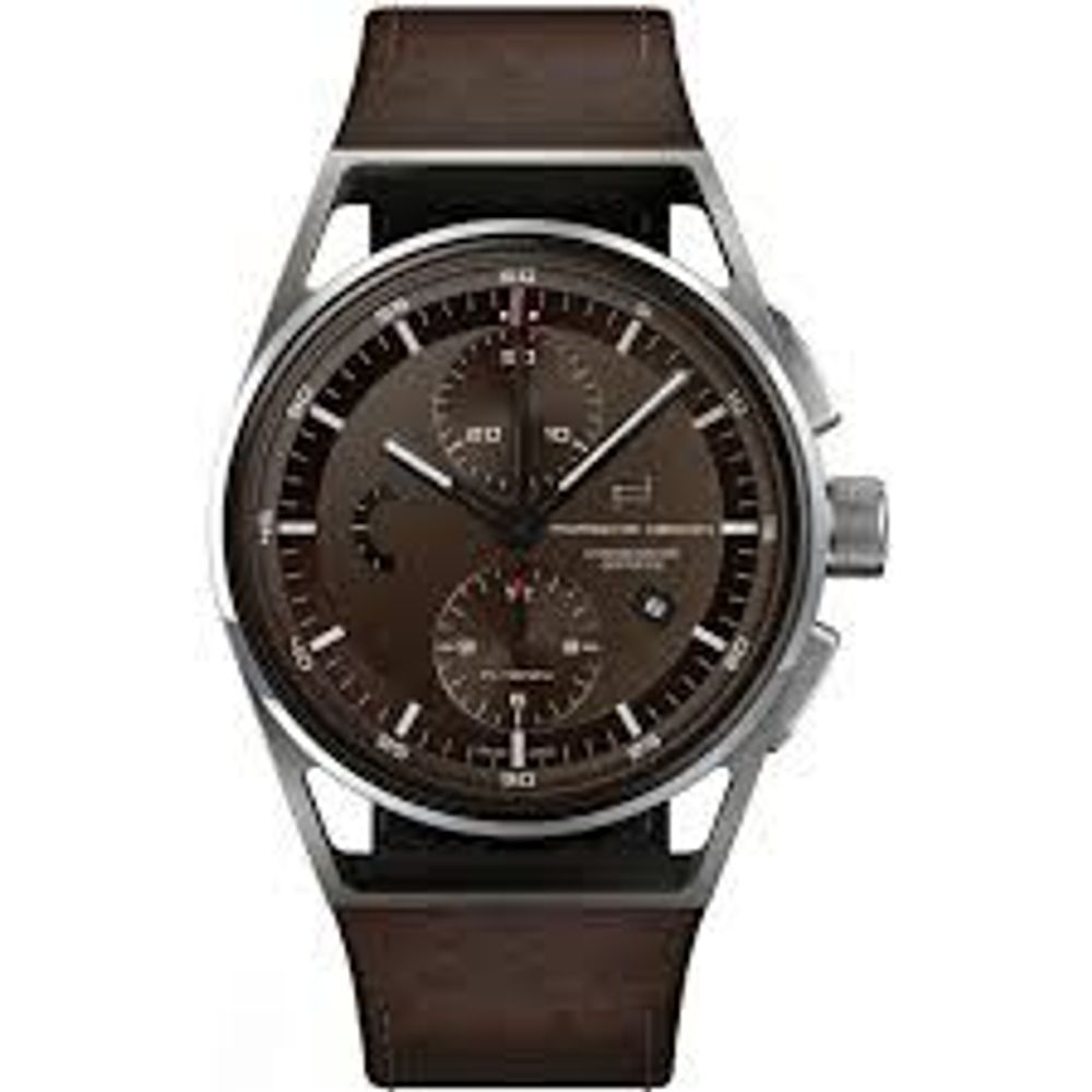 Porsche Design Brown Leather Watch