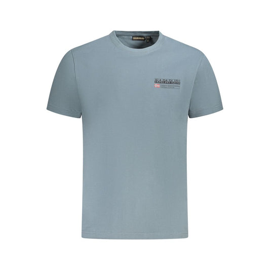 Napapijri Gray Cotton Men T-Shirt