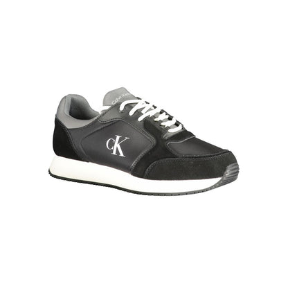 Calvin Klein Black Leather Men Sneaker