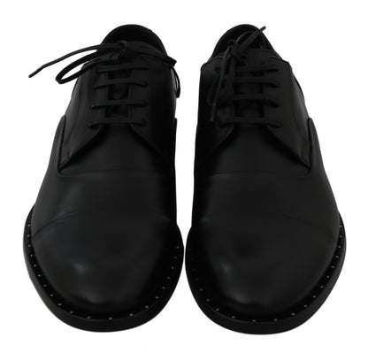 Dolce & Gabbana Sleek Black Leather Formal Dress Shoes