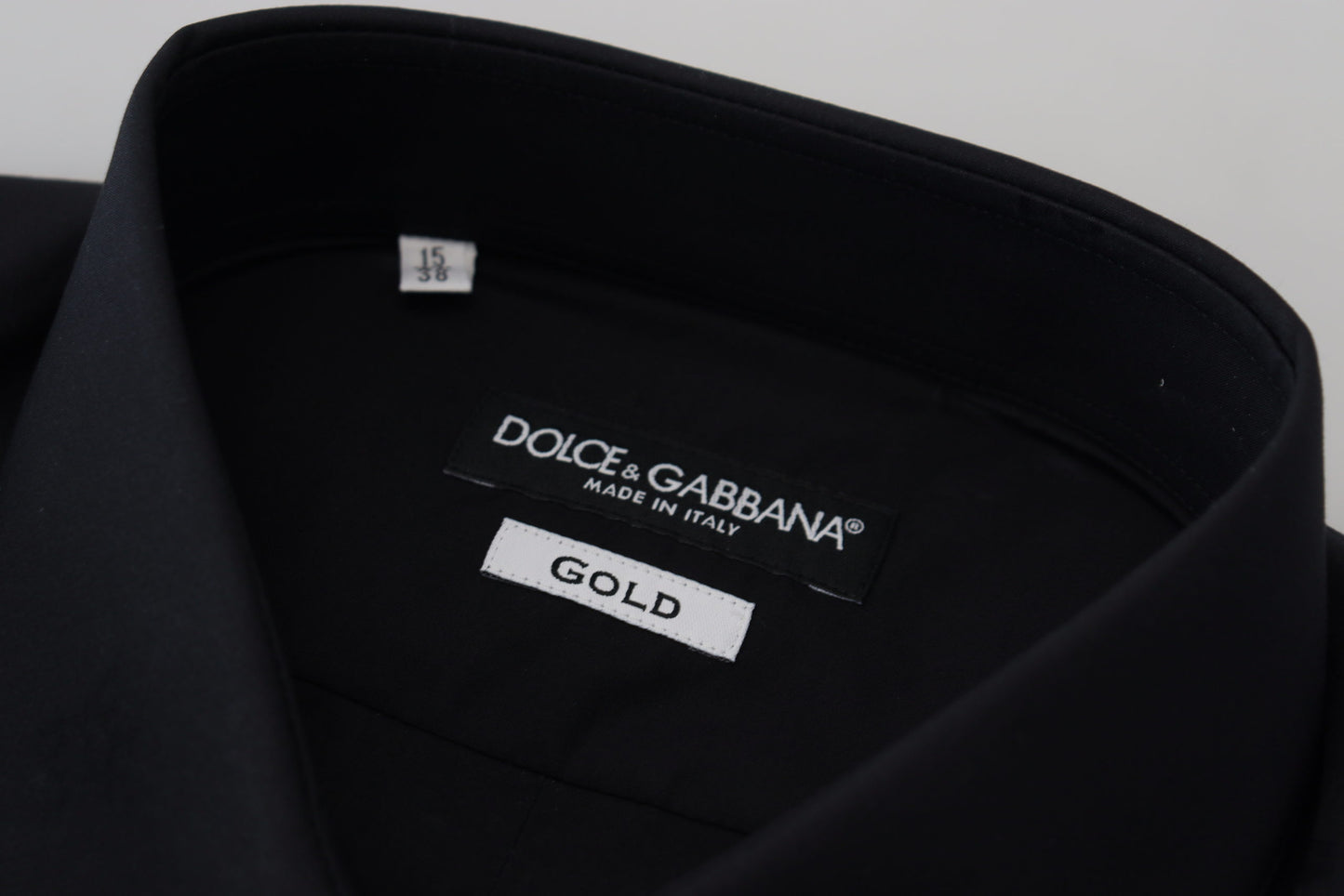 Dolce & Gabbana Chic Black Cotton Dress Shirt