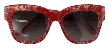 Dolce & Gabbana Sicilian Lace Accented Designer Sunglasses