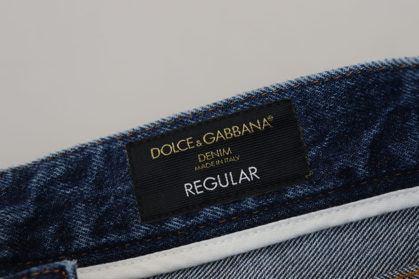 Dolce & Gabbana Chic Tattered Denim Pants for the Modern Man