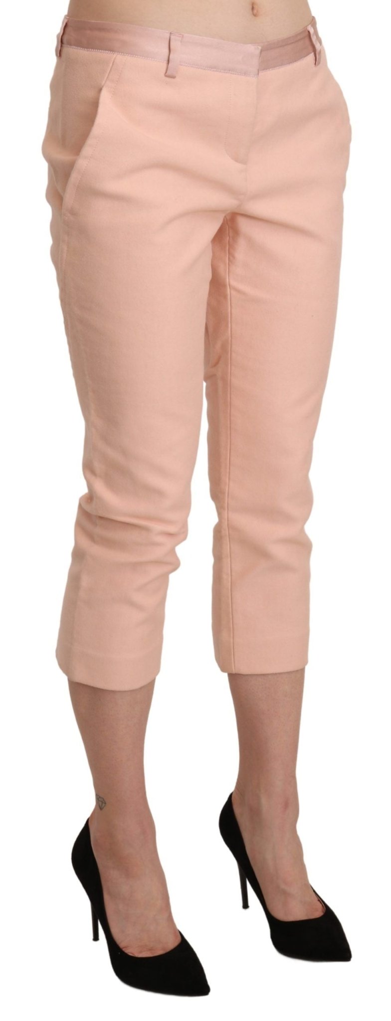 Ermanno Scervino Chic Pink Skinny Capri Pants