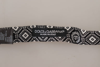 Dolce & Gabbana Elegant Silk Black Bow Tie