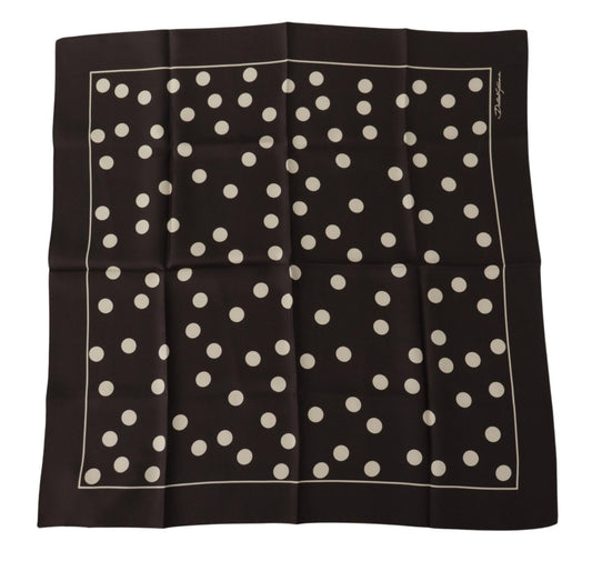 Dolce & Gabbana Elegant Silk Polka Dot Men's Scarf