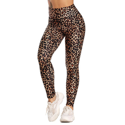 Fashion Snake Print Yoga Pants Elastic animal skin sports leggings Leopard Print Fitness Women pants High Waist gym sportswear